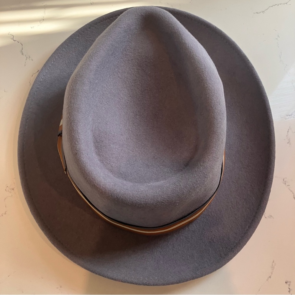 Borges & Scott Doyle Teardrop Fedora 100% Wool Felt Water Repellant 62 cm XL - Picture 5 of 12